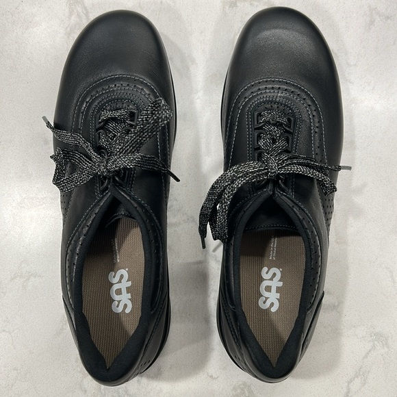 SAS Walk Easy - Lace Up Walking Shoe Black 9 - Picture 6 of 9